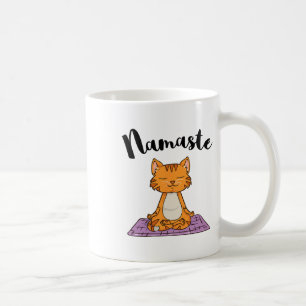 Kat Yoga Namaste Shirt Vrouwen Meisjes Kitten Yoga Koffiemok