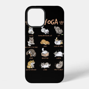 Kat Yoga Oefeningen Katten Oefenen Mindfulness Med iPhone 12 Hoesje