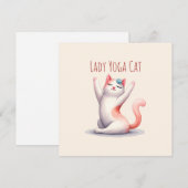 Kat Yoga Pose - Dame Yoga Kat (Voorkant / Achterkant)