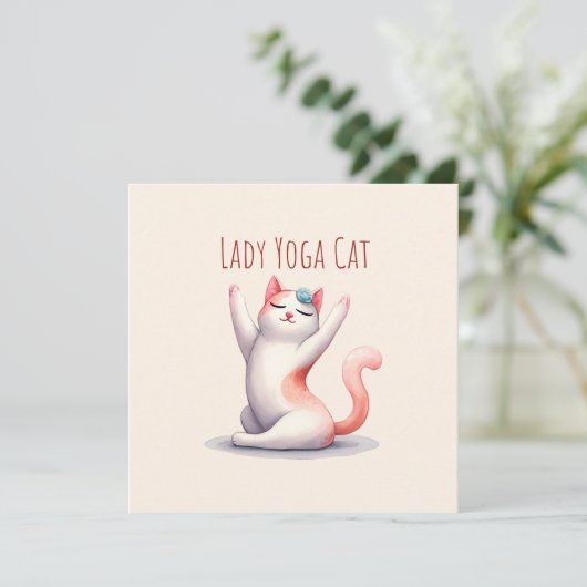 Kat Yoga Pose - Dame Yoga Kat (Staand voorkant)