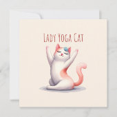 Kat Yoga Pose - Dame Yoga Kat (Voorkant)