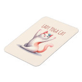 Kat Yoga Pose - Dame Yoga Kat Magneet (Linkerzijde)