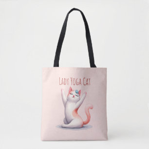 Kat Yoga Pose - Dame Yoga Kat Tote Bag