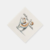 Kat Yoga Pose - Inhaleren - PUR - Uitademen Servet (Hoek)