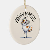 Kat Yoga Pose - Meow Maste Keramisch Ornament (Rechts)