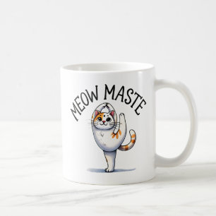 Kat Yoga Pose - Meow Maste Koffiemok