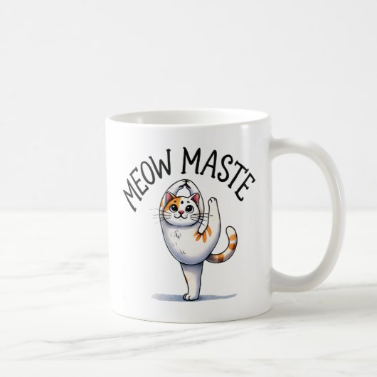 Kat Yoga Pose - Meow Maste Koffiemok (Rechts)