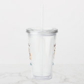Kat Yoga Pose - Miauw Acryl Drinkbeker (Rechts)