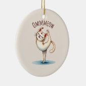 Kat Yoga Pose - Miauw Keramisch Ornament (Rechts)