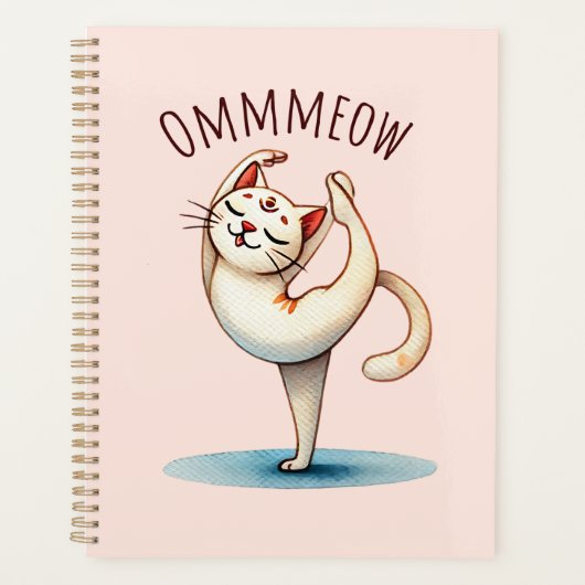 Kat Yoga Pose - Miauw Planner (Voorkant)