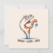 Kat Yoga Pose - Yoga - Katten - Vreugde (Voorkant)