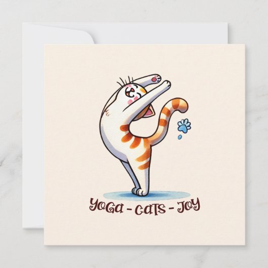 Kat Yoga Pose - Yoga - Katten - Vreugde (Voorkant)