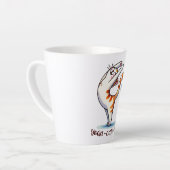 Kat Yoga Pose - Yoga - Katten - Vreugde Latte Mok (Linkerhoek)