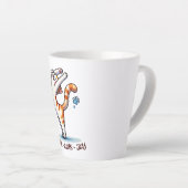 Kat Yoga Pose - Yoga - Katten - Vreugde Latte Mok (Rechterhoek)