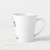 Kat Yoga Pose - Yoga - Katten - Vreugde Latte Mok (Rechts)