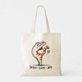 Kat Yoga Pose - Yoga - Katten - Vreugde Tote Bag (Achterkant)