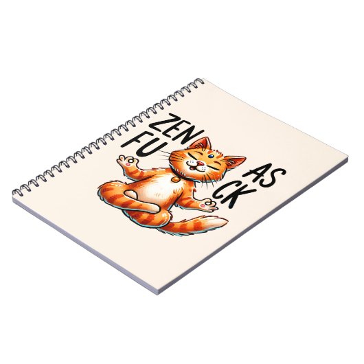 Kat Yoga Pose - Zen Notitieboek (Linkerzijde)