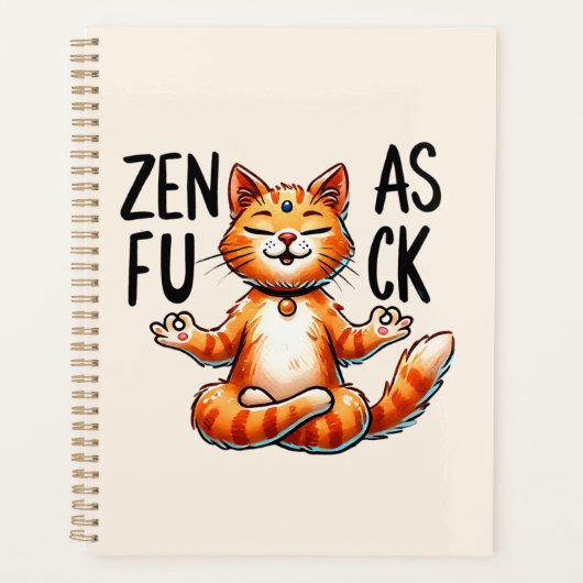 Kat Yoga Pose - Zen Planner (Voorkant)