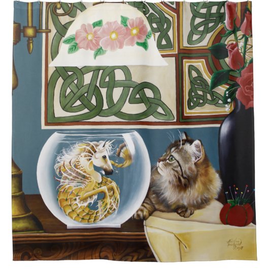 Kat Zee Paard Fantasy Douchegordijn (Voorkant)