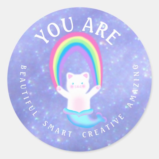 Kat Zeemeermin - Stickers (Voorkant)