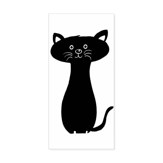 kat - zegel rubberstempel (Afrduk)