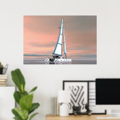 Kat zeilen poster (Thuiskantoor)