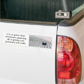 kat zet kwantum bumpersticker (Op Truck)