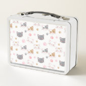 Kat ziet een glimlachend kattenpatroon (Achterkant)