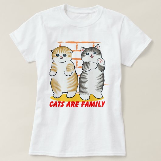 Kat zijn familie t-shirt (Design voorkant)