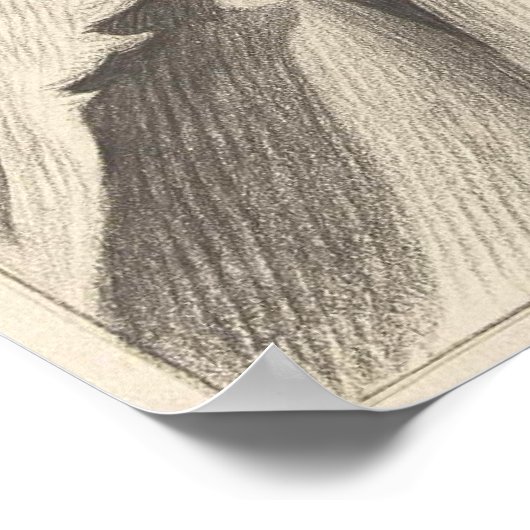 Kat zit in een mand 1802 poster (Hoek)