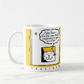 Kat zit in een soort flap! Fun Cat Lover Koffiemok (Links)
