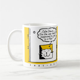 Kat zit in een soort flap! Fun Cat Lover Koffiemok