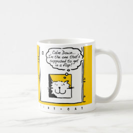 Kat zit in een soort flap! Fun Cat Lover Koffiemok
