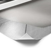 Kat zit op het toilet, kat leest nieuws foto afdruk (Hoek)