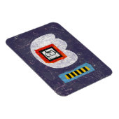 Kat zit voor jaarboek foto koelkast magneet (Rechterzijde)