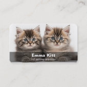 Kat Zitten/Cat Care Visitekaartje (Voorkant)