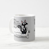 Kat zitten en misschien denken aan Mok (Voorkant links)