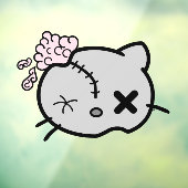 Kat Zombie Raamsticker (Vel 3)