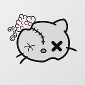 Kat Zombie Raamsticker (Vel)