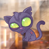 Kat Zombie Raamsticker (Vel 2)