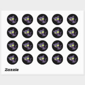 Kat Zombie Ronde Sticker (Vel)