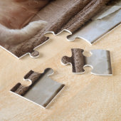 Kat zonder parachute in een raam - Sphynx Legpuzzel (Zijkant)