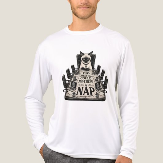 Kat zonder Plan Tri-Blend Shirt (Voorkant volledig)