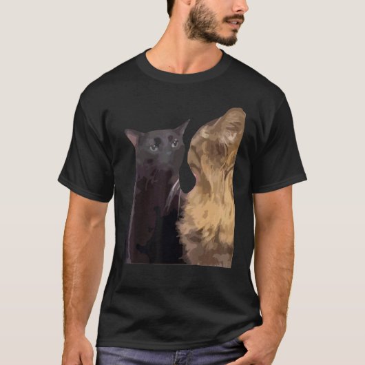 Kat Zoning Out meme Populaire Internet Meme KAT DA T-shirt (Voorkant)