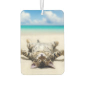Kat Zonnebaden in het strand Luchtverfrisser (Achterkant)