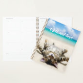 Kat Zonnebaden in het strand Planner (Display)