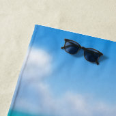 Kat Zonnebaden in het strand Strandlaken (In situ)