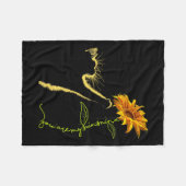 Kat Zonnebloem Cadeaus voor Kattenliefhebbers Fleece Deken (Voorkant (Horizontaal))