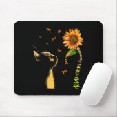 Kat Zonnebloem RSD CRPS Awareness Muismat (Met muis)
