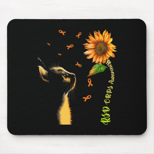 Kat Zonnebloem RSD CRPS Awareness Muismat (Voorkant)
